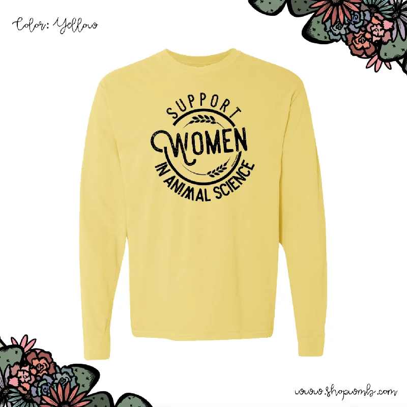 Support Women In Animal Science LONG SLEEVE T-Shirt (S-3XL) - Multiple Colors!-- Chenille Brocade Lace Support Women In Animal Science LONG SLEEVE T-Shirt (S-3XL) - Multiple Colors!-- Chenille Brocade Lace
