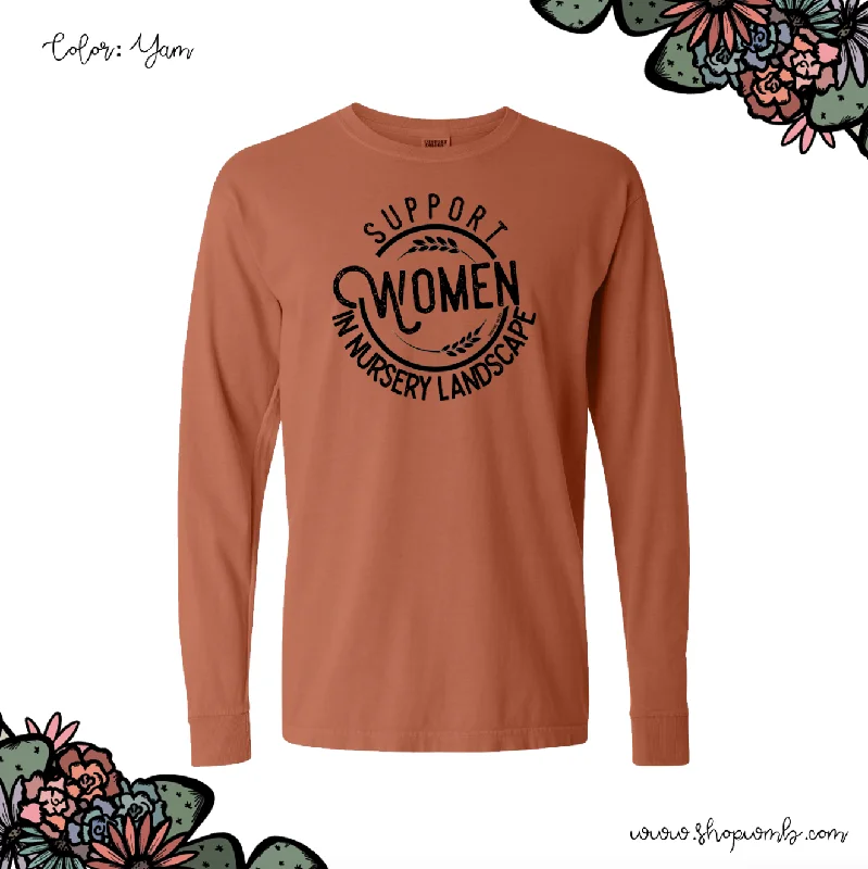 Support Women In Nursery Landscape LONG SLEEVE T-Shirt (S-3XL) - Multiple Colors!-- Elasticated Padded Insulated Support Women In Nursery Landscape LONG SLEEVE T-Shirt (S-3XL) - Multiple Colors!-- Elasticated Padded Insulated