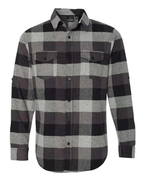 Burnside Yarn-Dyed Long Sleeve Flannel Shirt 8210-- Print Jacquard Patchwork