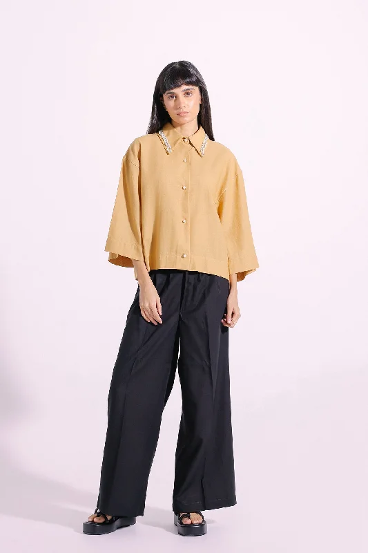 BUTTON DOWN SHIRT (E1155/108/113)-- Graphic Embroidered Appliqued