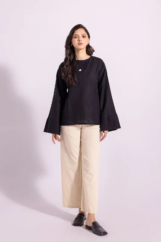 SOLID SHIRT (E1672/108/901)-- Zippered Front Buttoned Front Snap Front