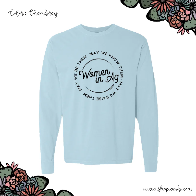 Women in AG Circle LONG SLEEVE T-Shirt (S-3XL) - Multiple Colors!-- Notch Collar Peter Pan Collar Cowl Neck Women in AG Circle LONG SLEEVE T-Shirt (S-3XL) - Multiple Colors!-- Notch Collar Peter Pan Collar Cowl Neck