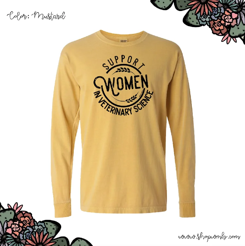 Support Women In Veterinary Science LONG SLEEVE T-Shirt (S-3XL) - Multiple Colors!-- Jersey Fabric Tulle Fabric Batik Fabric Support Women In Veterinary Science LONG SLEEVE T-Shirt (S-3XL) - Multiple Colors!-- Jersey Fabric Tulle Fabric Batik Fabric