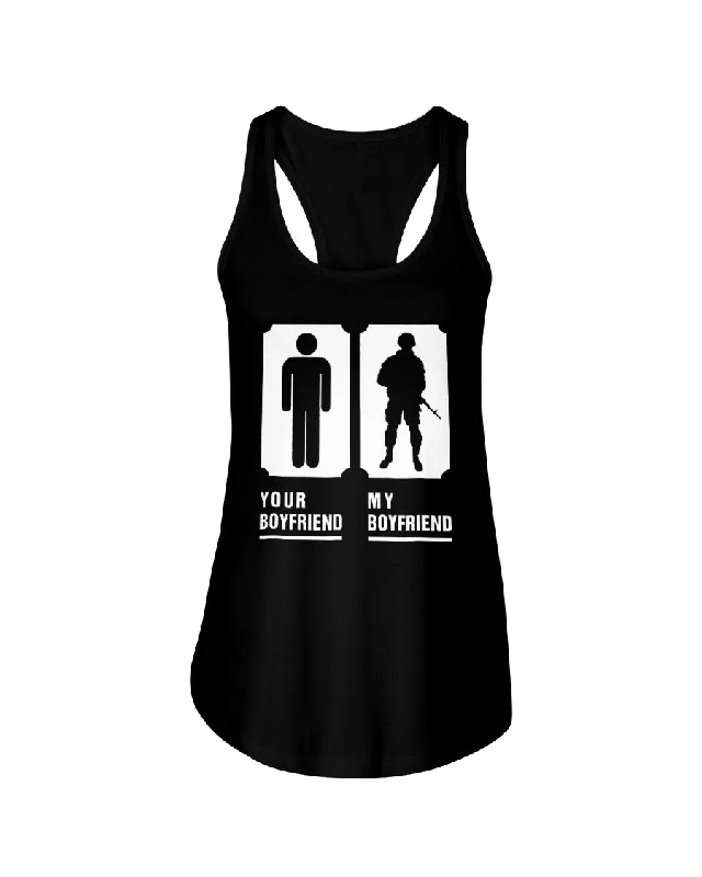 Army Girlfriend My Your Boyfriend T-shirts-- Handmade Hand-knitted Hand-woven