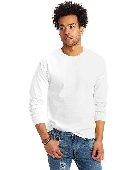 Hanes Unisex 6.1 oz. Tagless Long-Sleeve T-Shirt 5586 (Pack of 6)-- Fashionable Trendy Casual Hanes Unisex 6.1 oz. Tagless Long-Sleeve T-Shirt 5586 (Pack of 6)-- Fashionable Trendy Casual