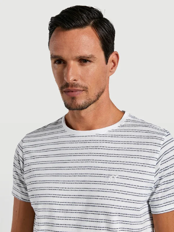 Luxe leisure edition striped t-shirt-- Jersey Fabric Tulle Fabric Batik Fabric