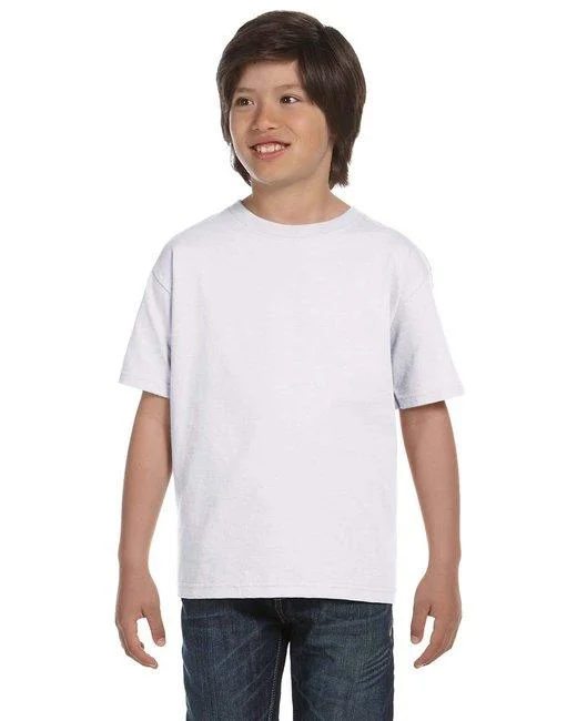 Hanes Youth Essential-T T-Shirt 5480 (Pack of 6)-- Striped Floral Plaid