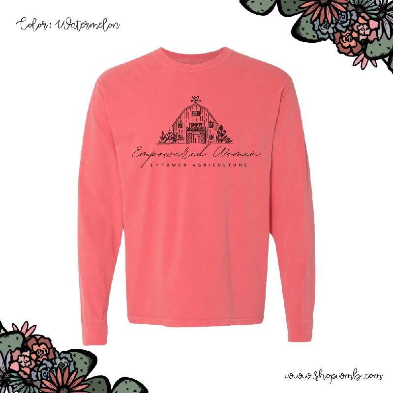 Empowered Women Empower Agriculture LONG SLEEVE T-Shirt (S-3XL) - Multiple Colors!-- Zippered Front Buttoned Front Snap Front Empowered Women Empower Agriculture LONG SLEEVE T-Shirt (S-3XL) - Multiple Colors!-- Zippered Front Buttoned Front Snap Front