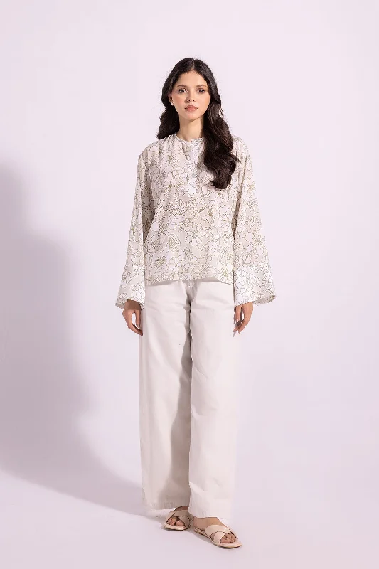 PRINTED SHIRT (E1670/108/112)-- Welt Pockets Slit Pockets