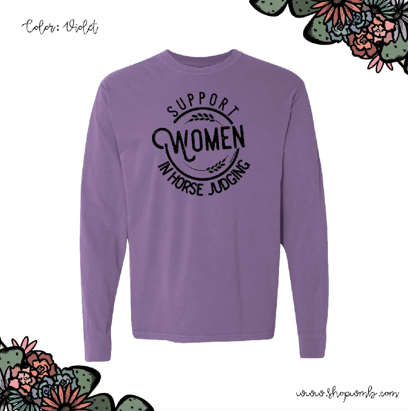 Support Women In Horse Judging LONG SLEEVE T-Shirt (S-3XL) - Multiple Colors!-- Layered Multi-layer Single Layer Support Women In Horse Judging LONG SLEEVE T-Shirt (S-3XL) - Multiple Colors!-- Layered Multi-layer Single Layer