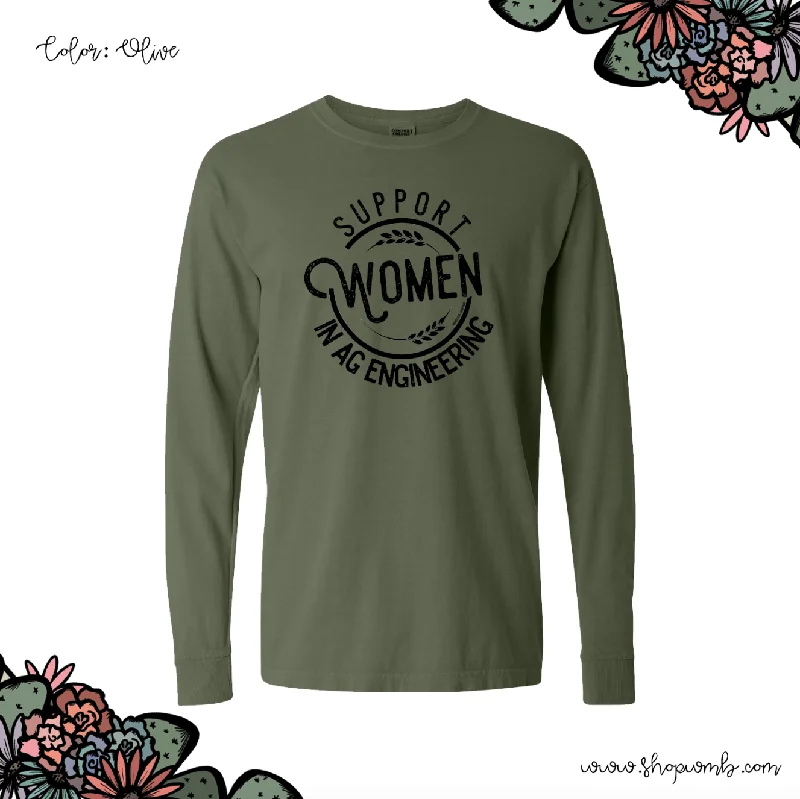 Support Women In Ag Engineering LONG SLEEVE T-Shirt (S-3XL) - Multiple Colors!-- Handmade Hand-knitted Hand-woven Support Women In Ag Engineering LONG SLEEVE T-Shirt (S-3XL) - Multiple Colors!-- Handmade Hand-knitted Hand-woven