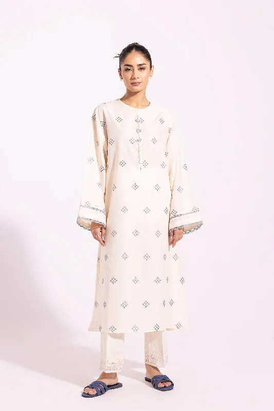 EMBROIDERED SHIRT (E4045/102/006)-- Satin Fabric Silk Fabric Chiffon Fabric