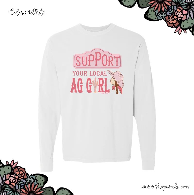 Support Your Local Ag Girl LONG SLEEVE T-Shirt (S-3XL) - Multiple Colors!-- Lace Blend Ribbed Blend Corduroy Blend Support Your Local Ag Girl LONG SLEEVE T-Shirt (S-3XL) - Multiple Colors!-- Lace Blend Ribbed Blend Corduroy Blend