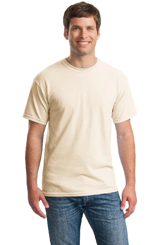 Gildan - Heavy Cotton 100% Cotton T-Shirt.  5000 (Pack of 6)-- Collared Crew Neck Turtle Neck