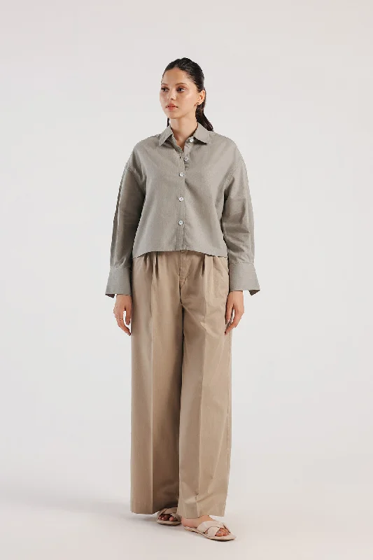 SHIRT (E1678/108/119)-- Mesh Canvas Denim