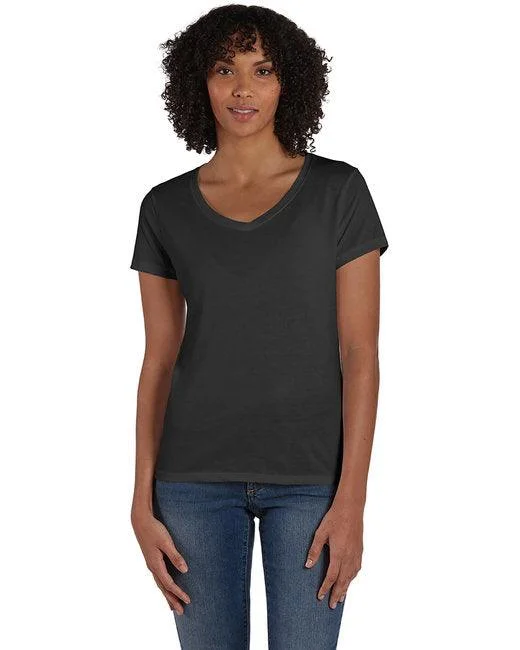 Hanes Ladies' Perfect-T Triblend V-Neck T-shirt 42VT (Pack of 6)-- Chenille Blend Fleece Blend Nylon Blend Hanes Ladies' Perfect-T Triblend V-Neck T-shirt 42VT (Pack of 6)-- Chenille Blend Fleece Blend Nylon Blend