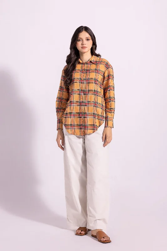 BUTTON DOWN SHIRT (E1663/108/213)-- Graphic T-Shirt Round Neck Polyester