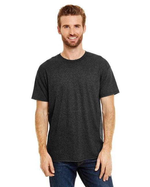 Hanes Adult Perfect-T Triblend T-Shirt 42TB (Pack of 6)-- Print Jacquard Patchwork