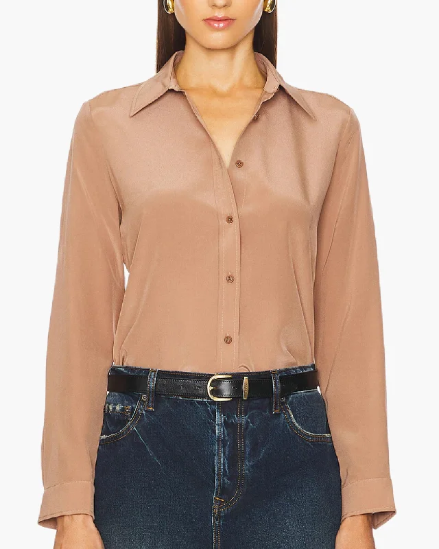 SIMONE SHIRT IN MUSHROOM-- Oversized T-Shirt Spandex breathable