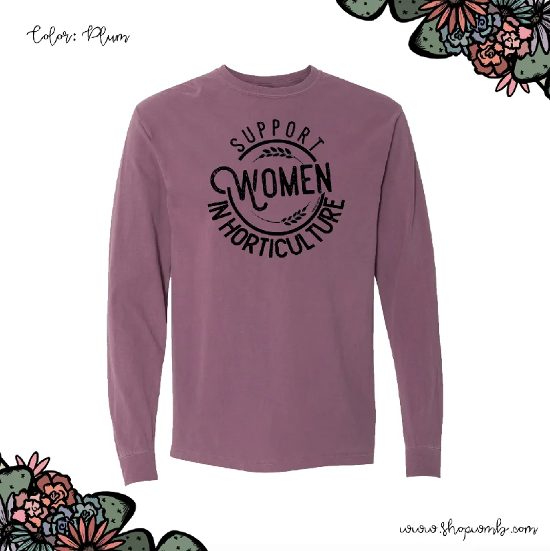 Support Women In Horticulture LONG SLEEVE T-Shirt (S-3XL) - Multiple Colors!-- Beaded Sequined Faux Fur Support Women In Horticulture LONG SLEEVE T-Shirt (S-3XL) - Multiple Colors!-- Beaded Sequined Faux Fur