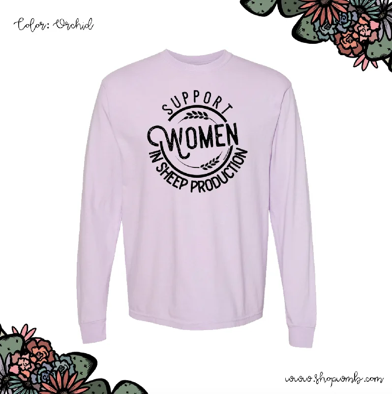 Support Women In Sheep Production LONG SLEEVE T-Shirt (S-3XL) - Multiple Colors!-- Notch Collar Peter Pan Collar Cowl Neck Support Women In Sheep Production LONG SLEEVE T-Shirt (S-3XL) - Multiple Colors!-- Notch Collar Peter Pan Collar Cowl Neck
