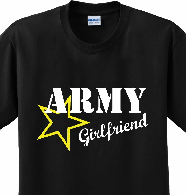 Army Girlfriend T-shirt-- Wool Fabric Cashmere Fabric Tweed Fabric