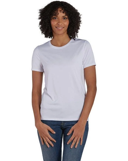Hanes Ladies' Cool DRI with FreshIQ Performance T-Shirt 4830-- Spandex Blend Rayon Blend Denim Blend Hanes Ladies' Cool DRI with FreshIQ Performance T-Shirt 4830-- Spandex Blend Rayon Blend Denim Blend