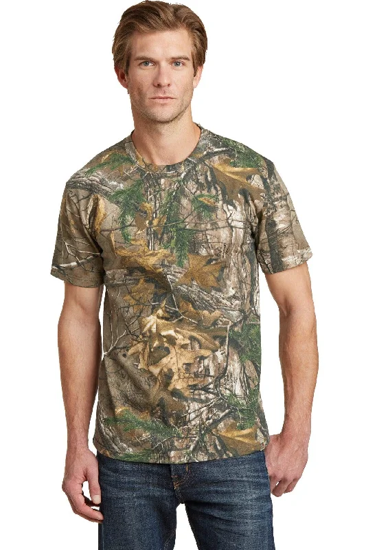 Russell Outdoors - Realtree Explorer 100% Cotton T-Shirt. NP0021R-- Hooded Caped Shawl Collar Russell Outdoors - Realtree Explorer 100% Cotton T-Shirt. NP0021R-- Hooded Caped Shawl Collar