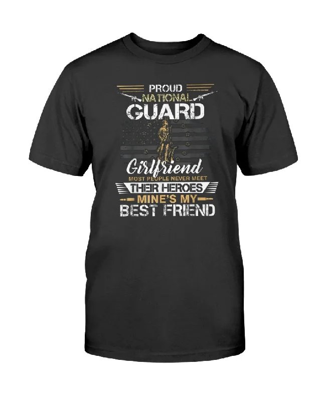 National Guard Girlfriend Heroes T-shirts-- Fashionable Trendy Casual