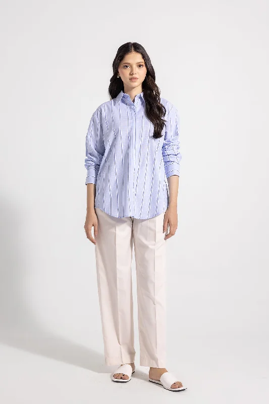 BUTTON DOWN SHIRT (E1702/108/633)-- Mesh Blend Leather Blend Suede Blend