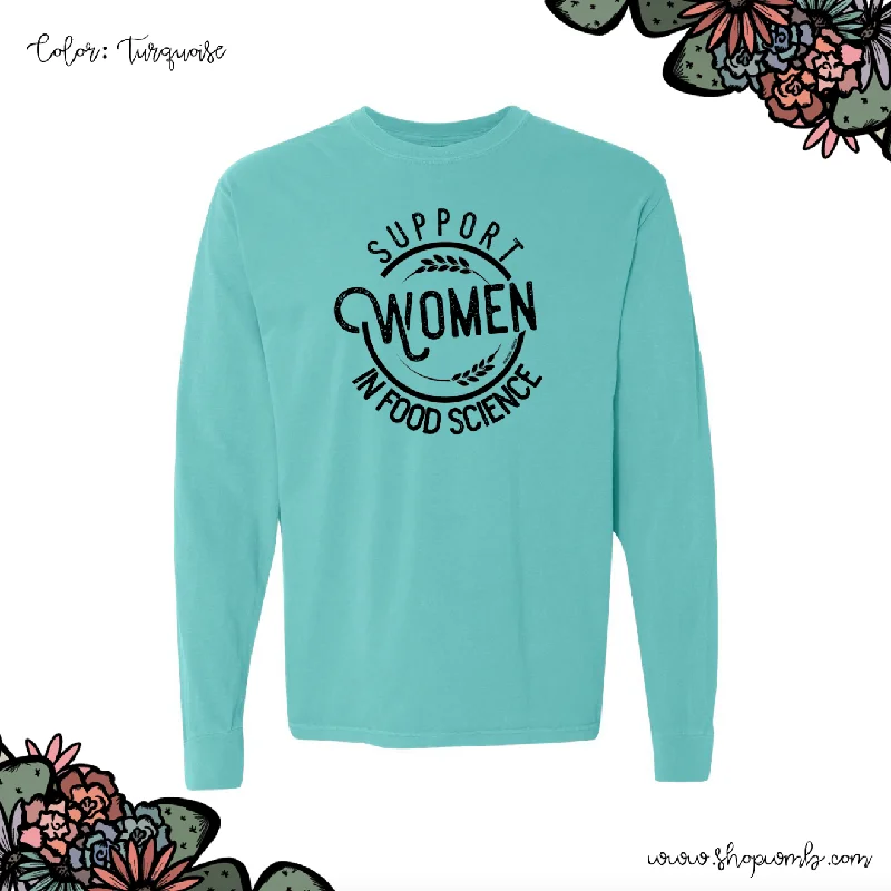 Support Women In Food Science LONG SLEEVE T-Shirt (S-3XL) - Multiple Colors!-- Terry Blend Velvet Blend Canvas Blend Support Women In Food Science LONG SLEEVE T-Shirt (S-3XL) - Multiple Colors!-- Terry Blend Velvet Blend Canvas Blend