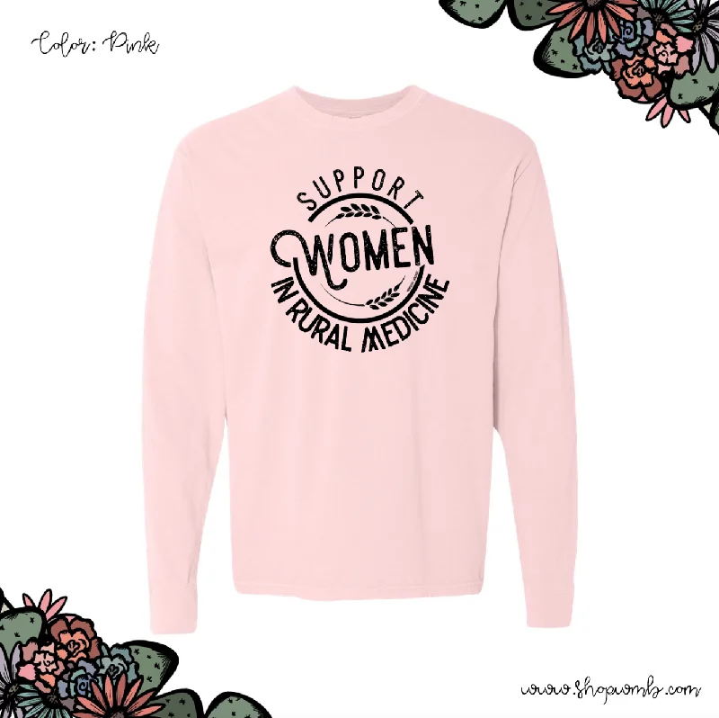 Support Women In Rural Medicine LONG SLEEVE T-Shirt (S-3XL) - Multiple Colors!-- Front Pockets Side Pockets Patch Pockets Support Women In Rural Medicine LONG SLEEVE T-Shirt (S-3XL) - Multiple Colors!-- Front Pockets Side Pockets Patch Pockets