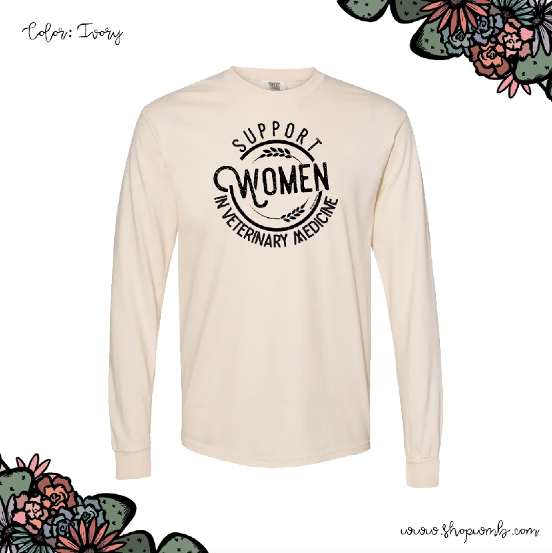 Support Women In Veterinary Medicine LONG SLEEVE T-Shirt (S-3XL) - Multiple Colors!-- Chenille Blend Fleece Blend Nylon Blend Support Women In Veterinary Medicine LONG SLEEVE T-Shirt (S-3XL) - Multiple Colors!-- Chenille Blend Fleece Blend Nylon Blend