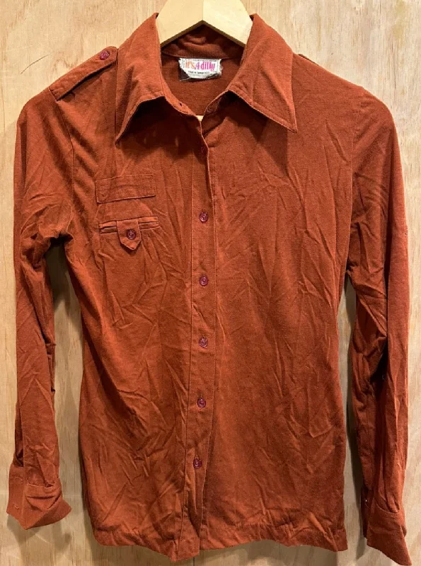 Vintage Shirt "It's a Dilly" 40031 S-- Fleece Fabric Down Fabric Feather Fabric