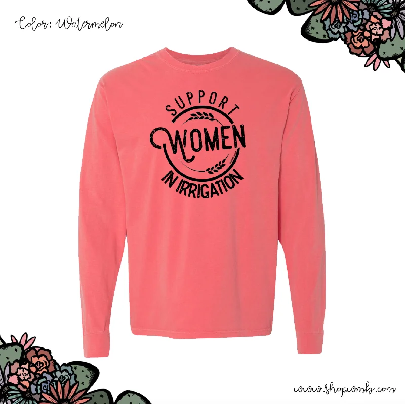 Support Women In Irrigation LONG SLEEVE T-Shirt (S-3XL) - Multiple Colors!-- Cozy Warm Stylish Support Women In Irrigation LONG SLEEVE T-Shirt (S-3XL) - Multiple Colors!-- Cozy Warm Stylish