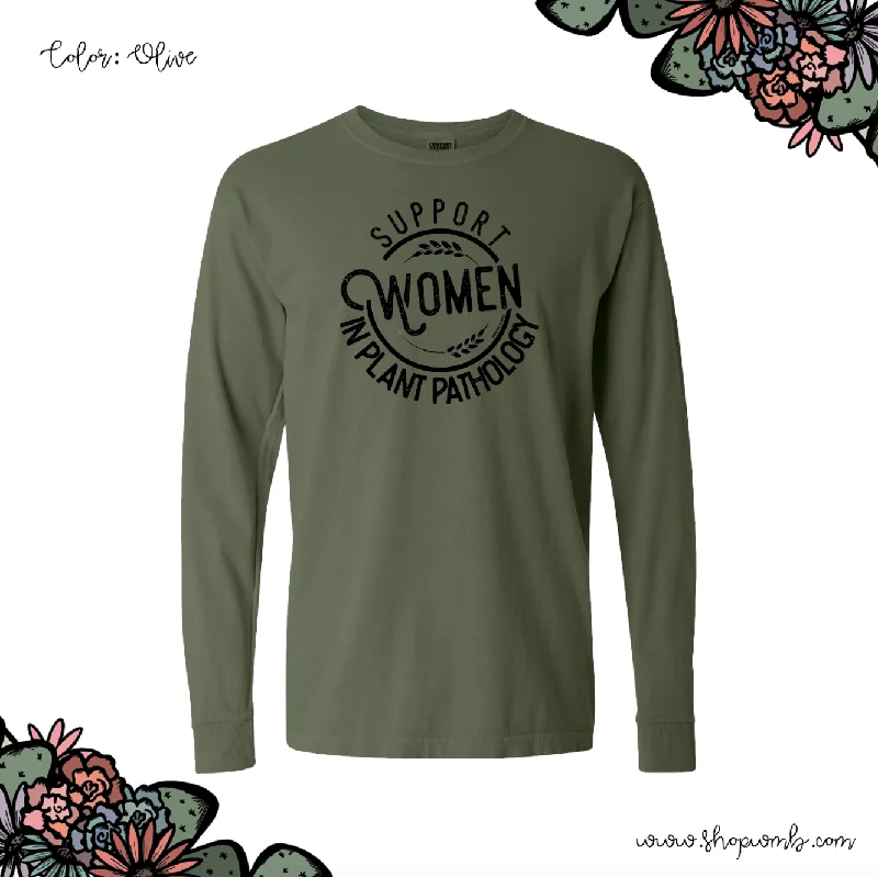 Support Women In Plant Pathology LONG SLEEVE T-Shirt (S-3XL) - Multiple Colors!-- Hooded Caped Shawl Collar Support Women In Plant Pathology LONG SLEEVE T-Shirt (S-3XL) - Multiple Colors!-- Hooded Caped Shawl Collar