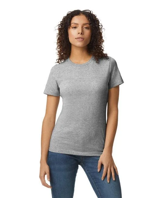 Gildan Ladies' Softstyle Midweight Ladies' T-Shirt G650L (Pack of 6)-- Front Pockets Side Pockets Patch Pockets