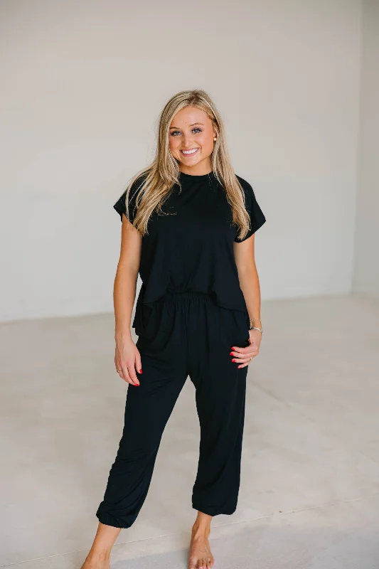 T-Shirt Jumpsuit-- Elasticated Padded Insulated
