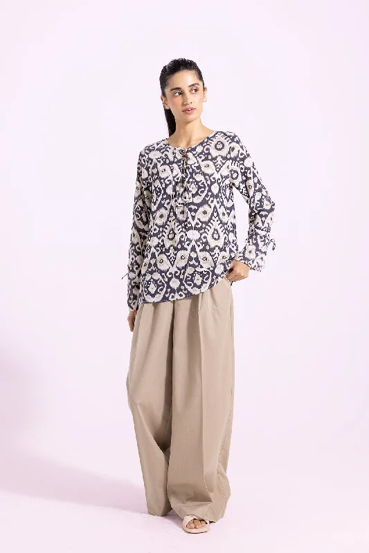 PRINTED SHIRT (E1650/108/901)-- Front Pockets Side Pockets Patch Pockets