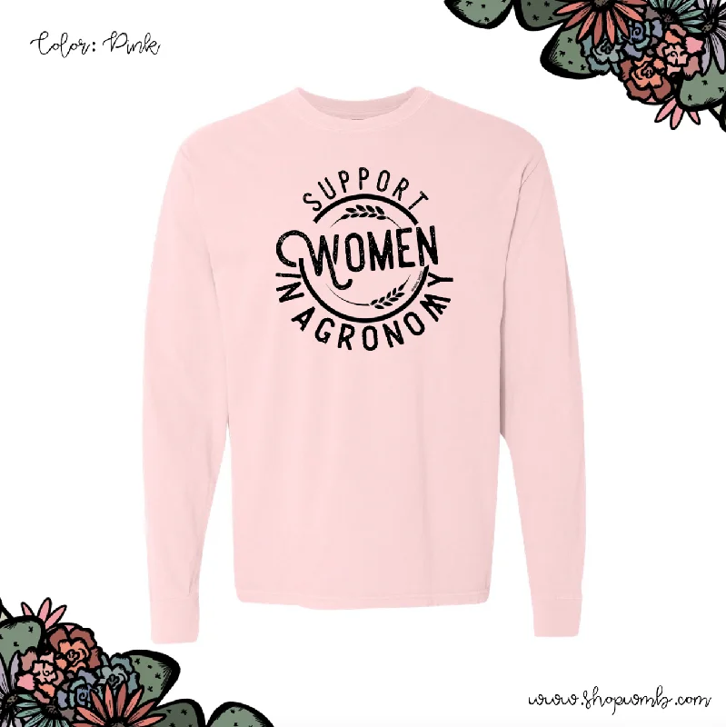 Support Women In Agronomy LONG SLEEVE T-Shirt (S-3XL) - Multiple Colors!-- Seamless Knitted Crochet Support Women In Agronomy LONG SLEEVE T-Shirt (S-3XL) - Multiple Colors!-- Seamless Knitted Crochet