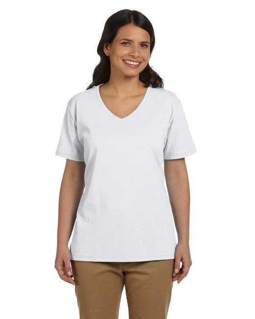 Hanes Ladies' Essential-T V-Neck T-Shirt 5780 (Pack of 6)-- Mesh Blend Leather Blend Suede Blend Hanes Ladies' Essential-T V-Neck T-Shirt 5780 (Pack of 6)-- Mesh Blend Leather Blend Suede Blend