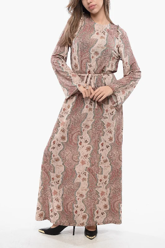 AllSaints Patterned SUSANNAH Dress with Detachable Sleeves Tunics Yoga stretchy