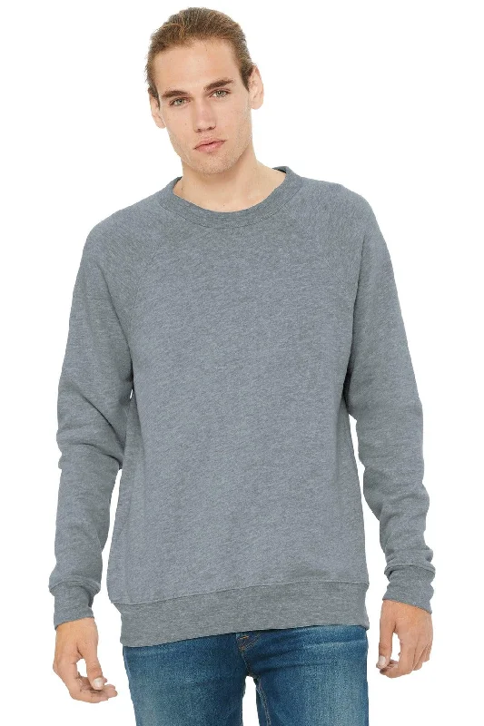 BELLA+CANVAS  Unisex Sponge Fleece Raglan Sweatshirt. BC3901 Hoodie with Zipper Placket Modern Functional