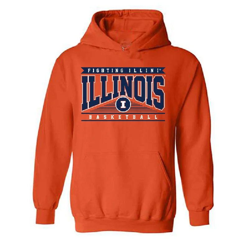 Illinois - NCAA Women's Basketball : Irene Catoira - Classic Shersey Hooded Sweatshirt Hoodie with Front Slit Layering Stylish Illinois - NCAA Women's Basketball : Irene Catoira - Classic Shersey Hooded Sweatshirt Hoodie with Front Slit Layering Stylish