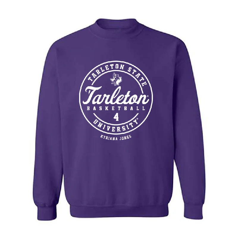 Tarleton State - NCAA Women's Basketball : Kyriana Jones - Classic Fashion Shersey Crewneck Sweatshirt Hoodie Dress Longline Feminine