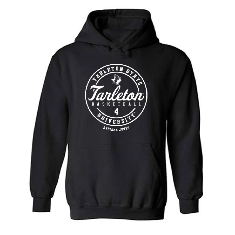 Tarleton State - NCAA Women's Basketball : Kyriana Jones - Classic Fashion Shersey Hooded Sweatshirt Hoodie with Embroidery Detailed Premium