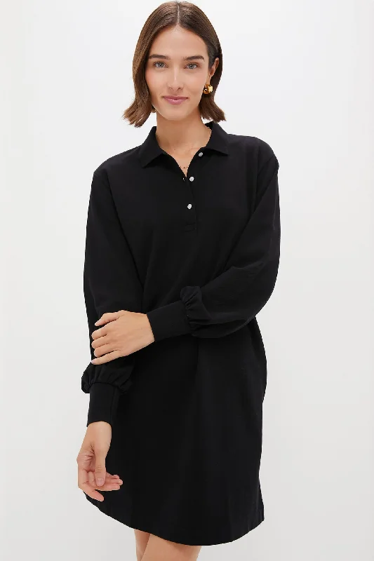 Black Pique Frances Polo Dress Tunics Floral girly