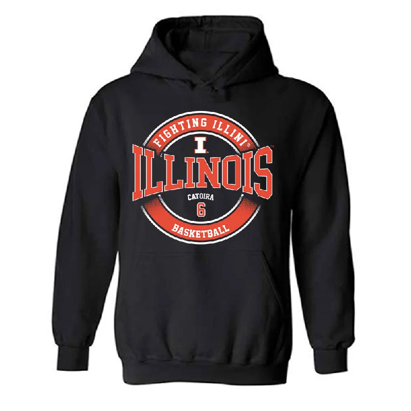 Illinois - NCAA Women's Basketball : Irene Catoira - Classic Fashion Shersey Hooded Sweatshirt Zip Hoodie Drawstring Kangaroo Pocket Illinois - NCAA Women's Basketball : Irene Catoira - Classic Fashion Shersey Hooded Sweatshirt Zip Hoodie Drawstring Kangaroo Pocket