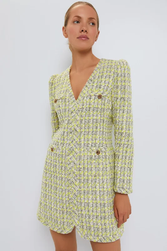 Citron Tweed Coralie Dress Tunics Practical easy-care