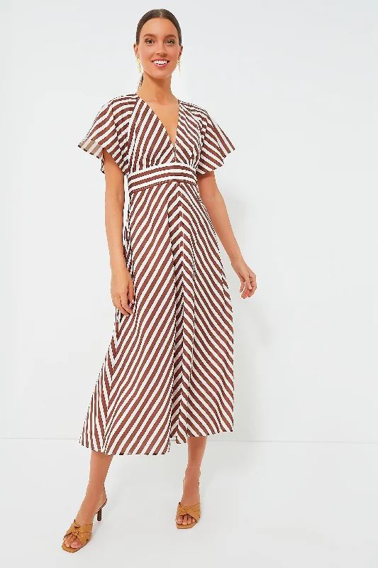 Deep Spice Sorrento Stripe Tie Dress Tunics Distressed trendy